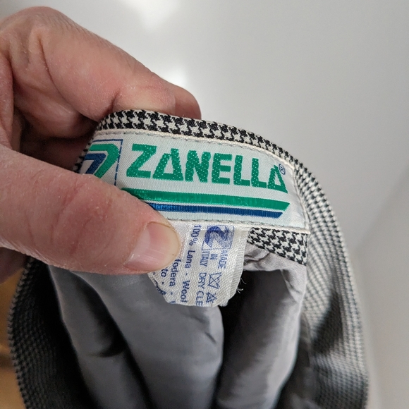 Vintage | Zanella | Made in Italy | Wool Skirt | Houndstooth | Size 8 - Picture 7 of 11